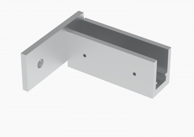 8120 Soporte pared izquierda para U de 20 mm