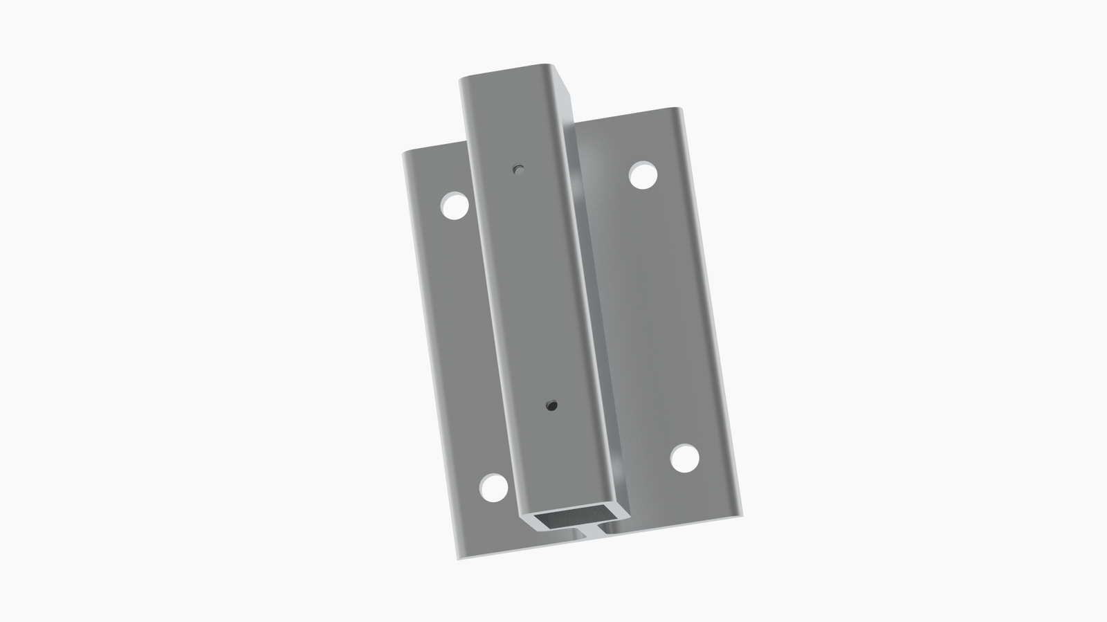832001 Soporte exterior 40x20 de 130 mm desplazado 40 mm, 4 agujeros de 9 mm