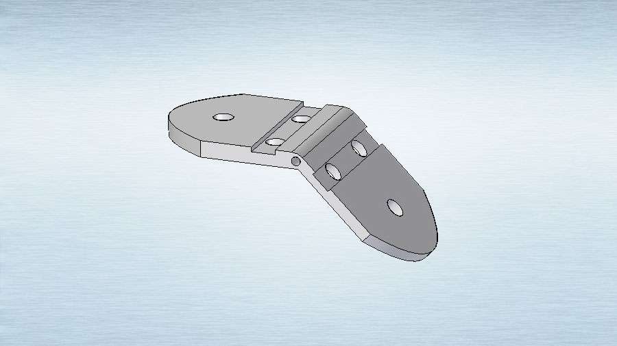 8400 Escuadra regulable de aluminio para U de 51 mm