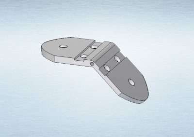 8401 Escuadra regulable de aluminio para U de 40 mm