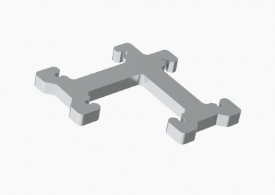 8402 Escuadra fija 90º de aluminio para U de 51 mm