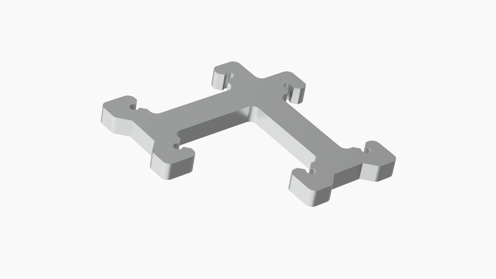 8402 Escuadra fija 90º de aluminio para U de 51 mm