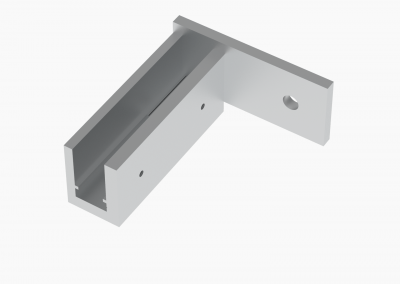 8117 Soporte pared derecha para U de 18 mm