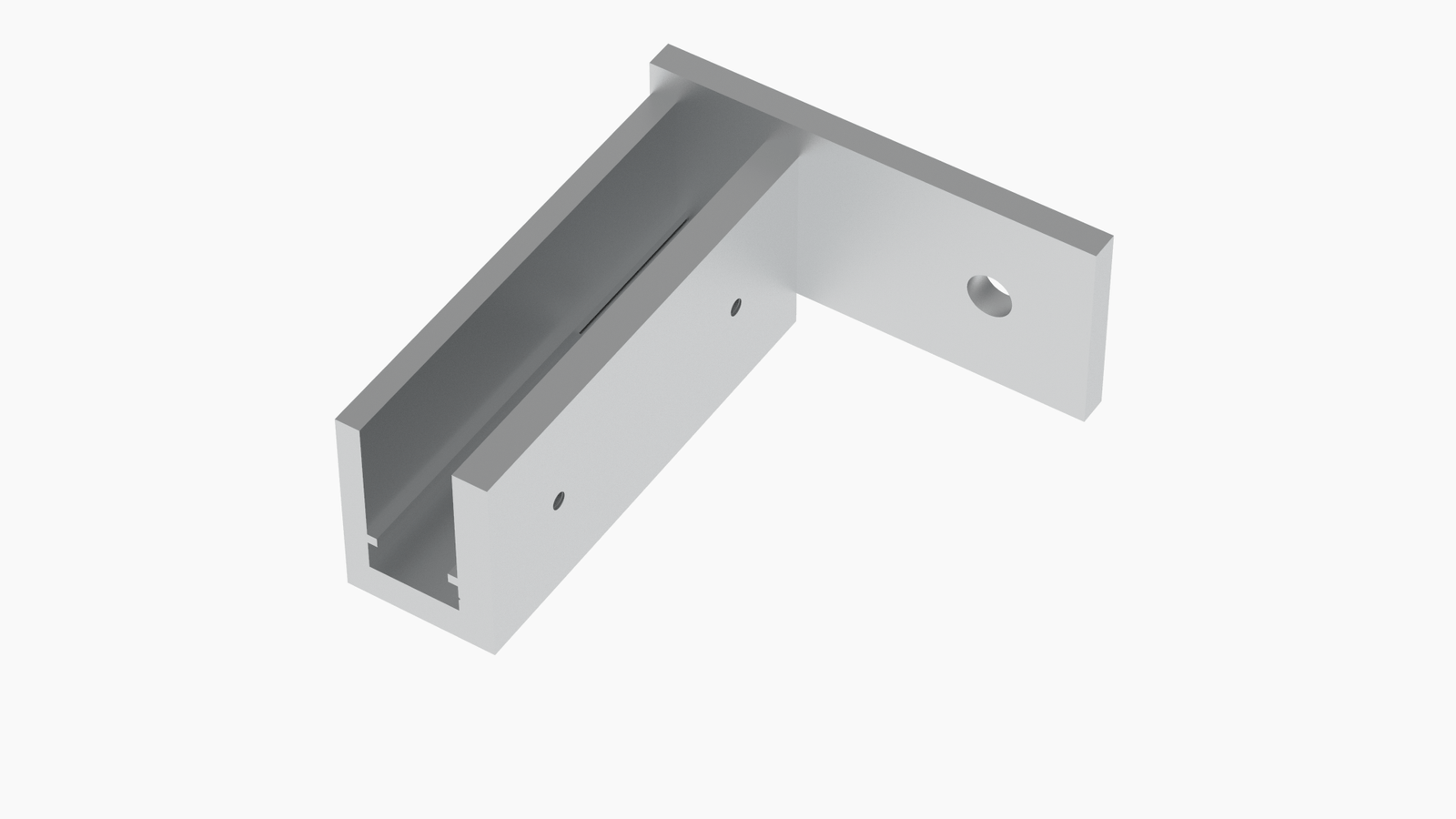 8117 Soporte pared derecha para U de 18 mm