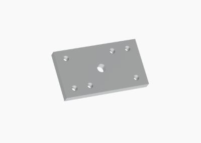 8417 Pletina aluminio unión barandilla 51 mm
